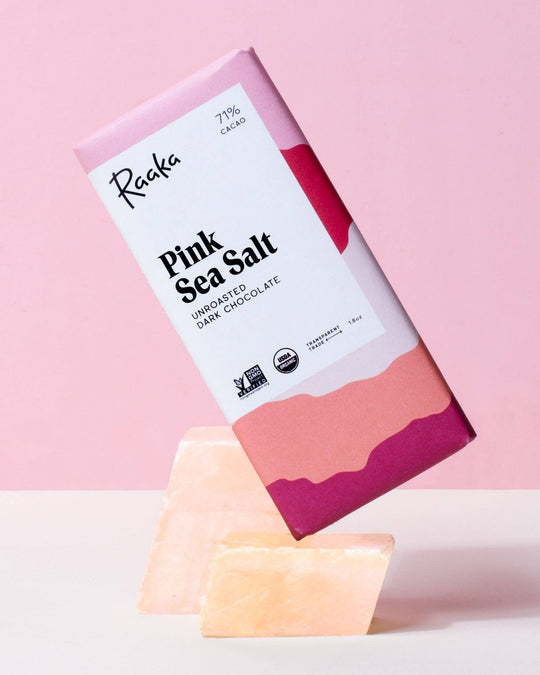 Raaka Pink Sea Salt Chocolate Bar