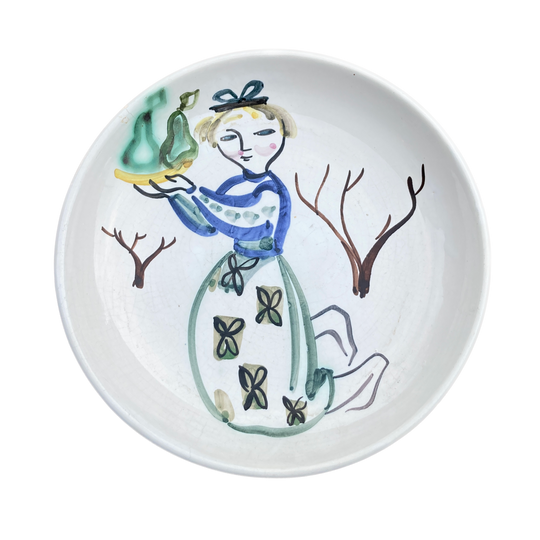 Vintage Hand-painted Plate