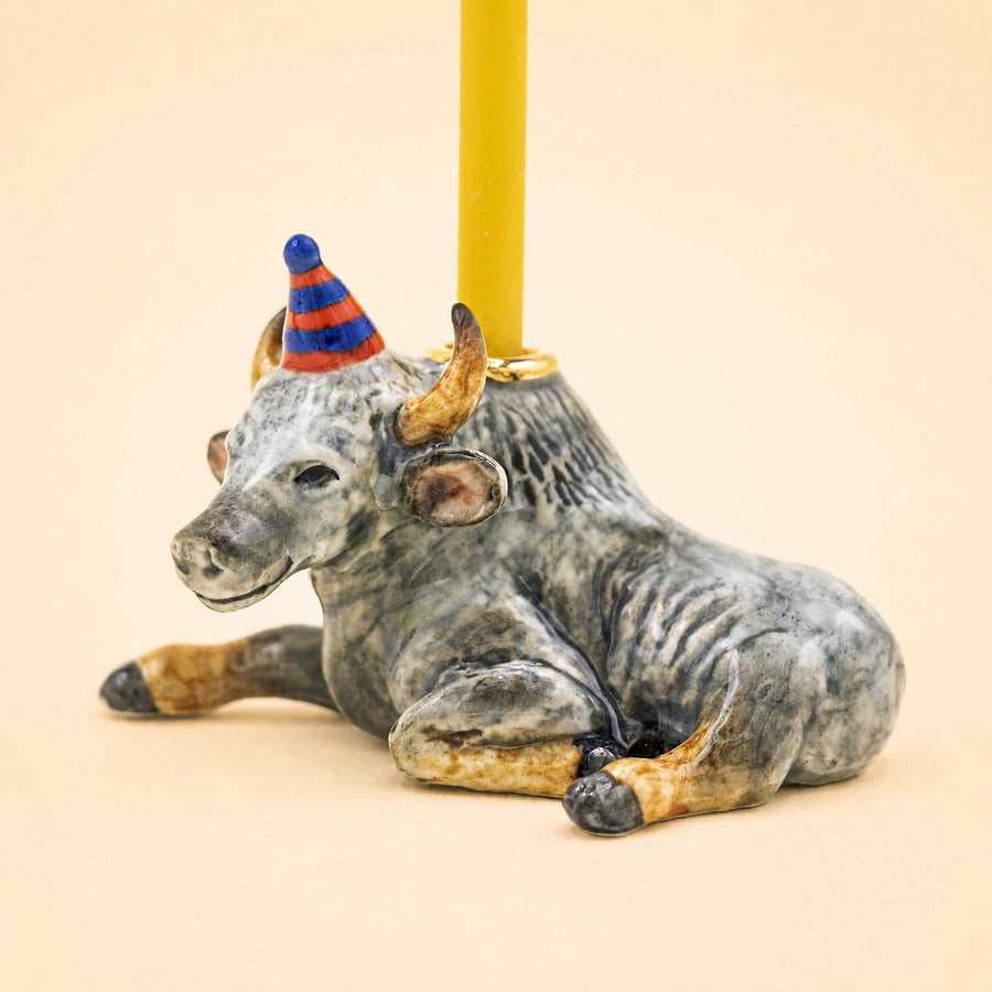 Year of the Ox Porcelain Cake Topper