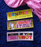 Bumper Sticker - Gender? I Hardly Know 'er