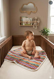 Handwoven Baby Swaddle Blanket | Super Soft New Born Blanket: Rainbow
