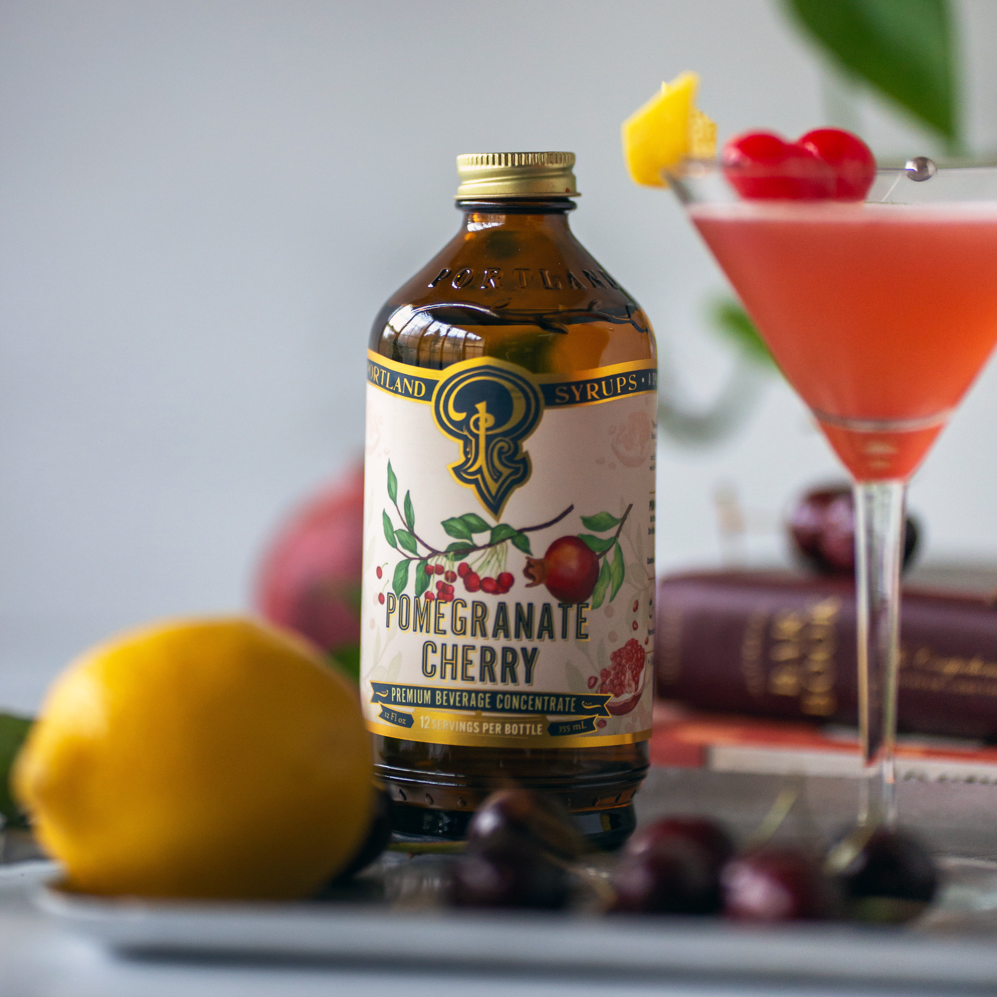 Portland Soda Syrups Pomegranate Cherry Syrup