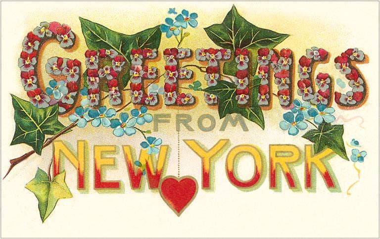 Greetings from New York Postcard