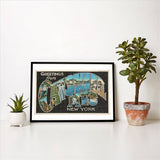 Art Print NS-769 Greetings from the Catskill Mountains, New