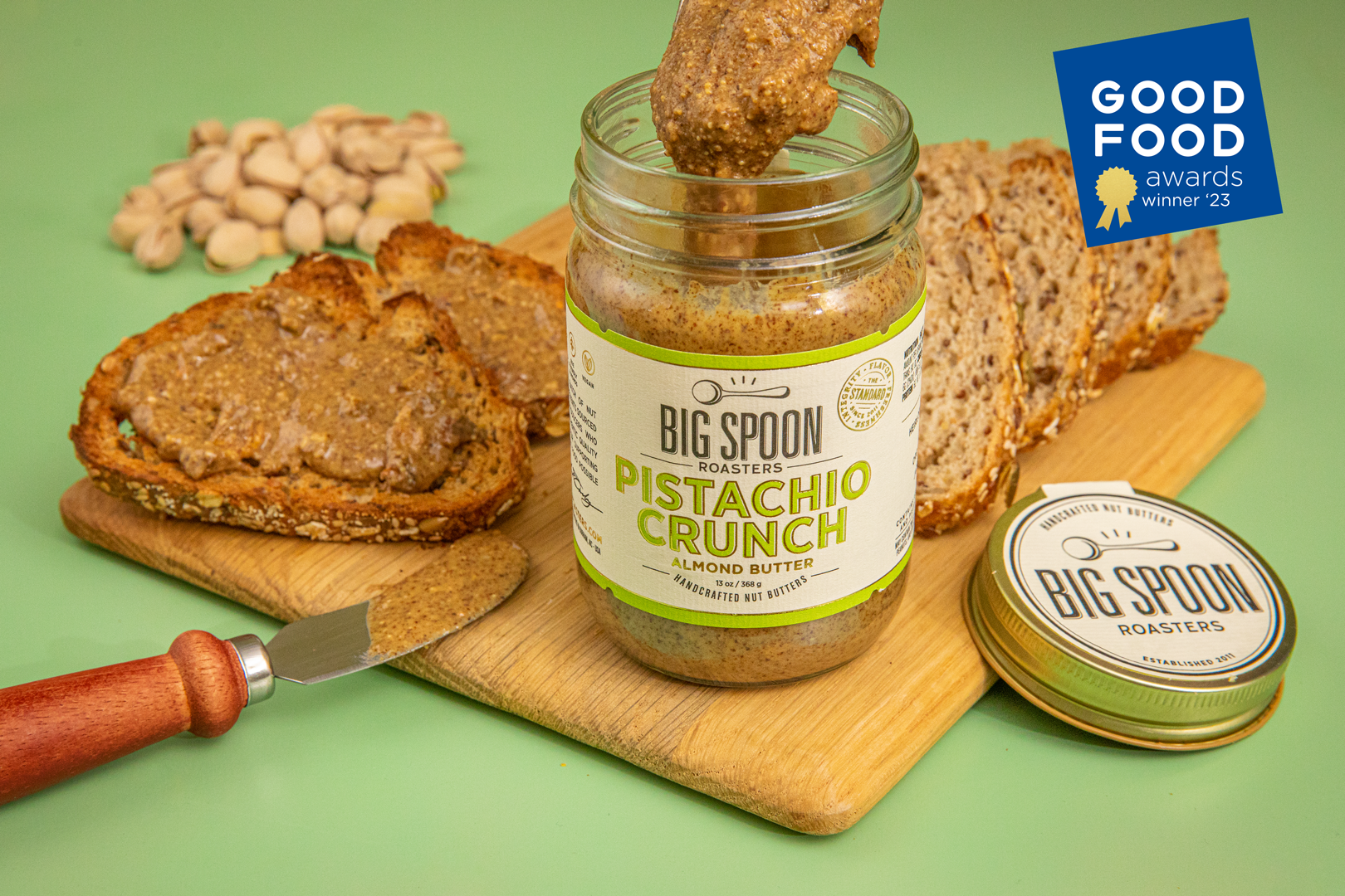 Big Spoon Roasters Pistachio Crunch Almond Butter