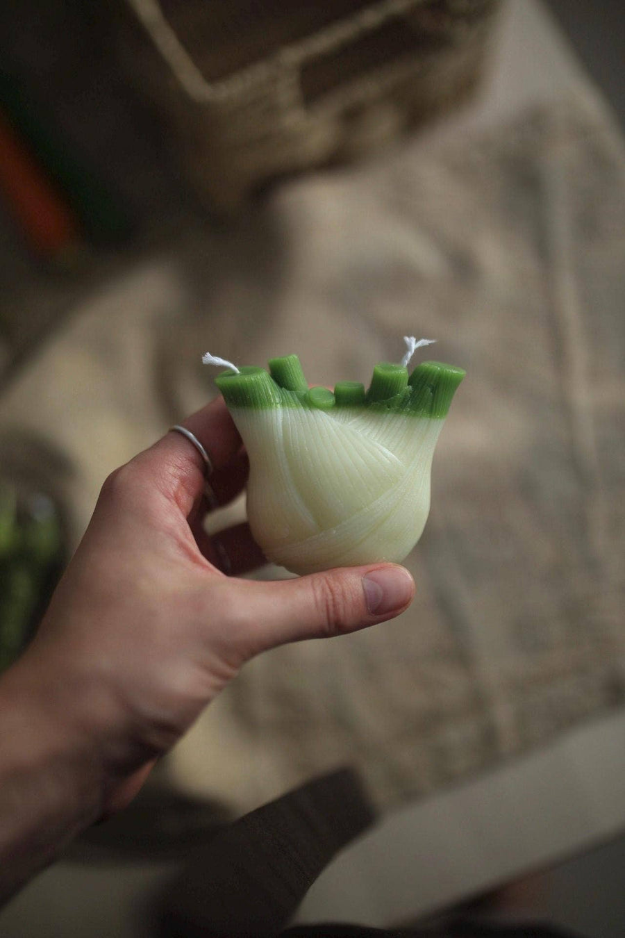 Beeswax Candle Realistic Fennel