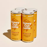 Cold Brew Coffee Cans - Honey Oat Latte, Ready to Drink, 24 Pack, Dairy Free and Slightly Sweet
