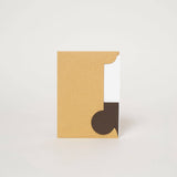 Bold Flower Birthday Letterpress Greeting Card by Egg Press: Paper tab