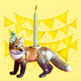 Red Fox Porcelain Cake Topper