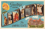 Postcard NS-759 Greetings from New York