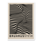 Bauhaus Zebra Abstract: 18x24 Inches