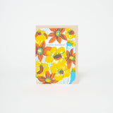 Bold Flower Birthday Letterpress Greeting Card by Egg Press: Paper tab