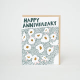 Happy Anniversary Meadow Letterpress Greeting Card by Egg Press: Paper tab