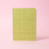 Green Gingham Blank Notebook from Egg Press