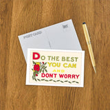 Postcard SQ-123 Do Your Best, Don't Worry