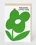 Welcome Baby Ladybug Letterpress Greeting Card by Egg Press