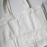 Light Plain Canvas Grocery Bag with Multiple Pockets