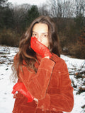 Vintage Orange Corduroy Jacket