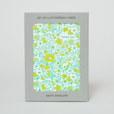 Boxed Set Thank You Floral Letterpress Greeting Cards by Egg Press