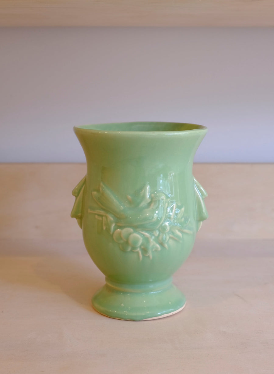 Vintage McCoy Vase with Bird Detail