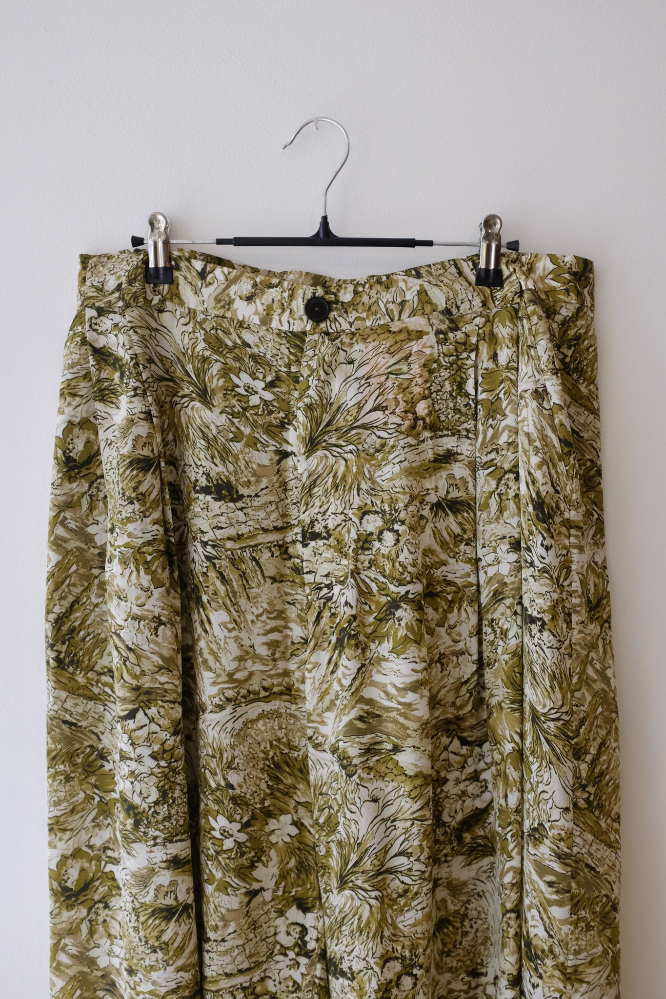 Rachel Comey Silk Patterned Wide Leg Pants