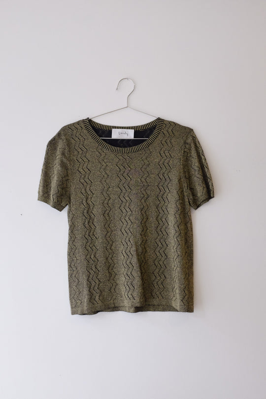 Lonely Label Gold Knit Top