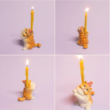Exotic Shorthair Porcelain Cat Cake Topper