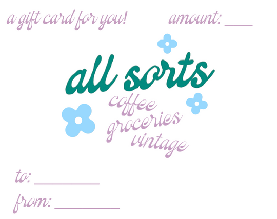 all sorts gift card