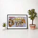 Greetings from Catskill Mountains Art Print