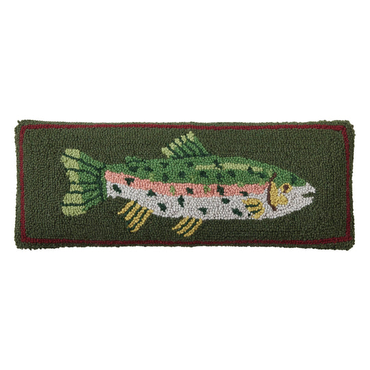 Preorder: CAMP WANDAWEGA TROUT HOOK PILLOW