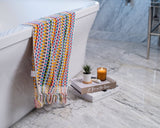 Super Soft Turkish Cotten Terry Hand Towel  - Rainbow