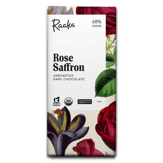 Rose Saffron Chocolate Bar - Spring Limited Edition