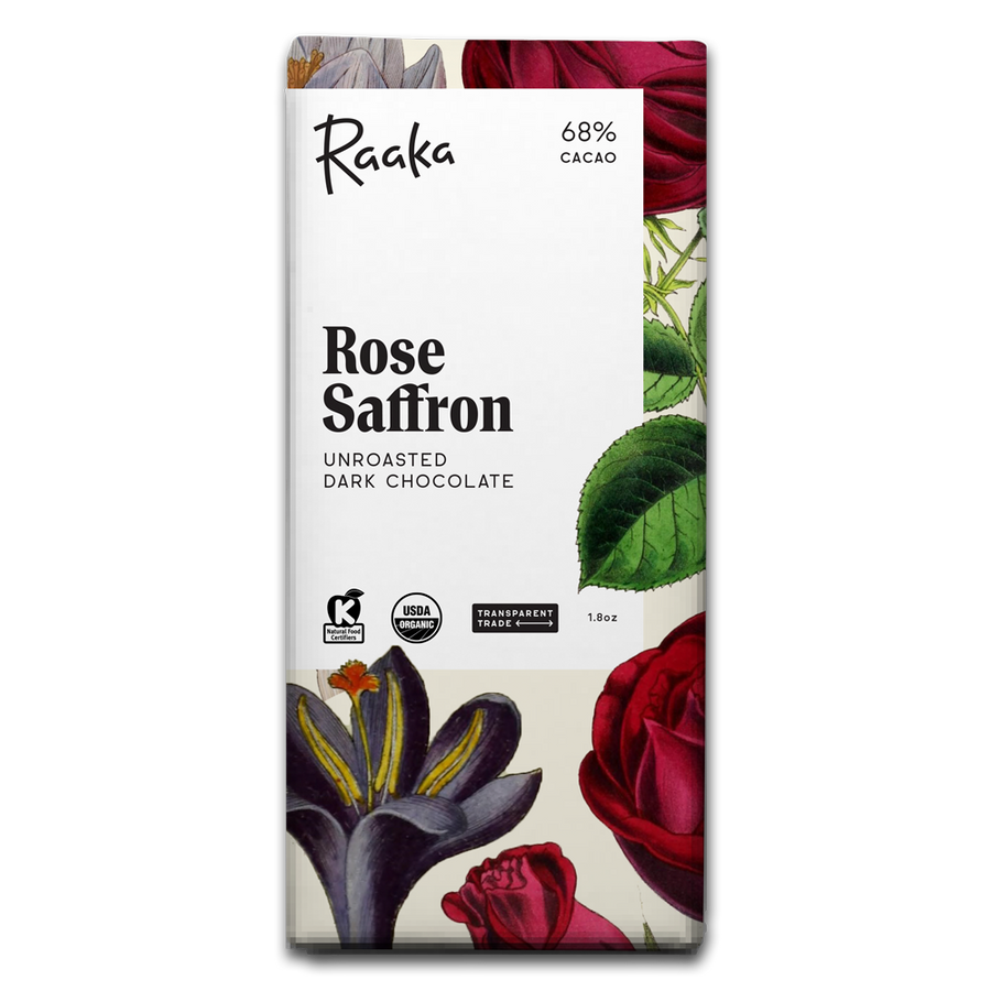 Rose Saffron Chocolate Bar - Spring Limited Edition