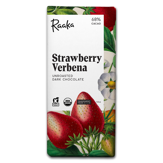 Raaka Strawberry Verbena Chocolate Bar - Limited Edition