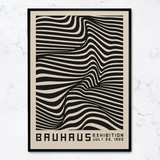 Bauhaus Zebra Abstract: 18x24 Inches