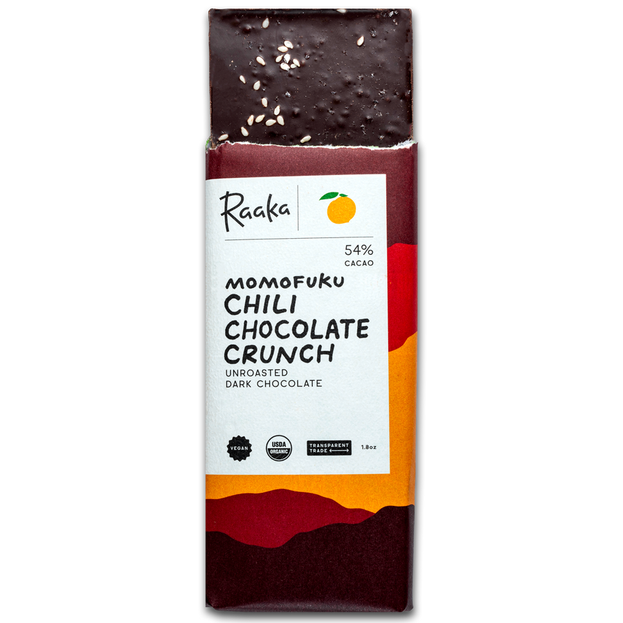 Raaka Momofuku Chili Chocolate Crunch - Limited Edition Batch