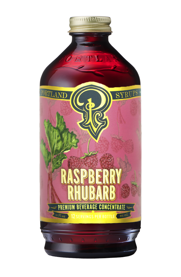 Portland Syrups Raspberry Rhubarb cocktail / mocktail mixer