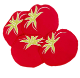 Tomato Cocktail Napkins, set of 4