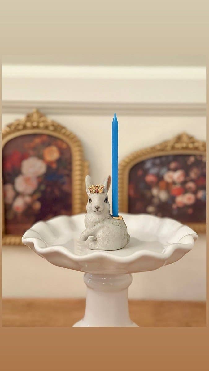 Preorder: Royal White Rabbit Cake Topper