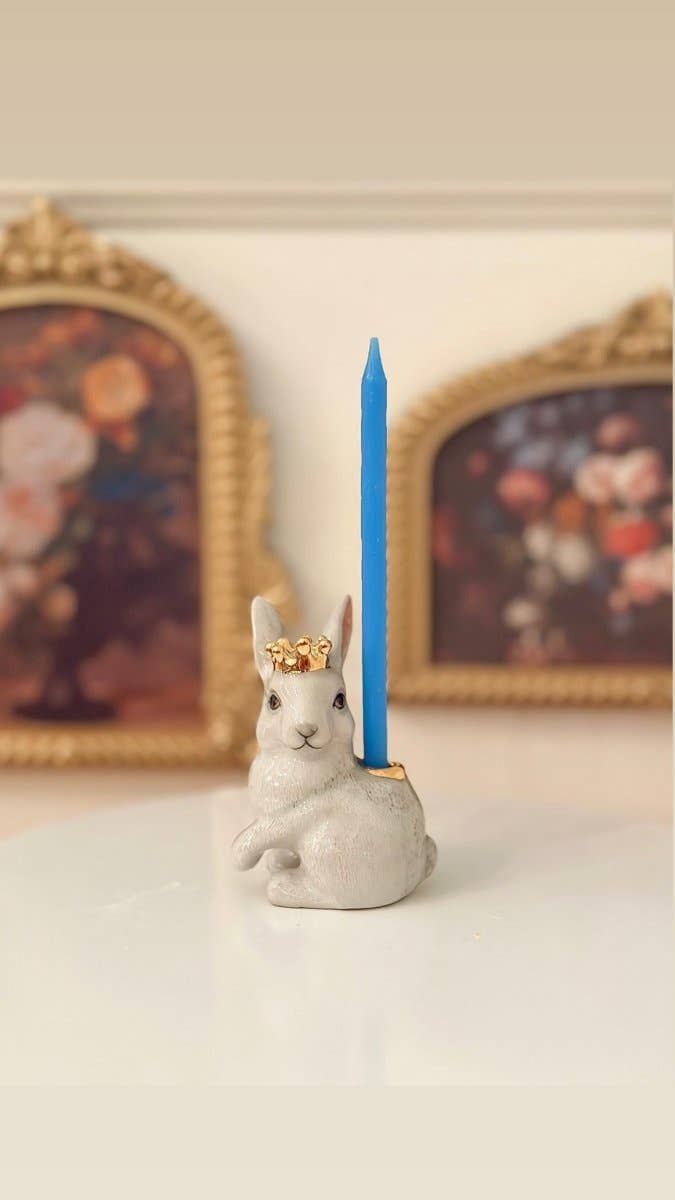 Preorder: Royal White Rabbit Cake Topper